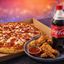 Pizza Mediana + 4 alitas + soda 600ml