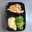 Lemon Garlic Grilled Chicken breast, Mashed Potatoes and Broccoli