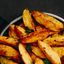 Spicchi di Patate al forno, con timo e Rosmarino, Salsa cocktail Brandy e Menta