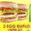2 EGG DUPLO + REFRI 1 LITRO