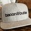 gray bacon & butter baseball cap