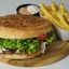 Hamburger cotlet + cartofi + suc