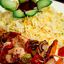 Chicken Tikka Plate With Rice