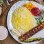 Plate of RIce With Kebab