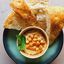 Meze Hummus mit Fladenbrot