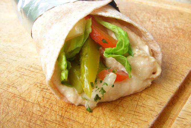Hummus wrap