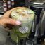 Cinnamon & vanilla iced matcha with sweet cold foam
