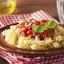 Fusilli with Tomato Sauce, Garlic and Goat cheese