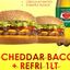 2 CHEDDAR BACON +  1 REFRI 1 LT