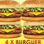 4 X BURGUER