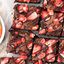 Chocolate Covered Strawberry Brownies