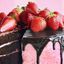 Chocolate Covered Strawberries Cake