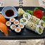 257. 2 Nigiri Lachs, 6 Lachs Maki, 8 Alaska Inside Out Maki