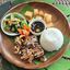 Set D: Sizzling Grilled Squid + Grilled Vegetables + Plain Rice