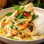 Green Chicken Curry on Rice – $10.99