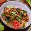 92. Lo Mien mit gebratenem Hühnerfleisch 雞肉撈麵