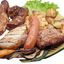 Grigliata di carne con verdure ai ferri e patate