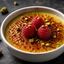 Crème brûlée Pistache Framboises