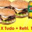 3 X TUDO + REFRI 1 LITRO 😱