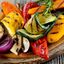 Povrće sa žara(paprika,tikvica,luk,šampinjon) Grilled vegetables
