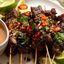 Brochettes de bœuf satay