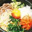 C7. DolSot BiBimBab | 돌솥비빔밥 | 蔬菜和牛肉饭加热大胆(辣酱在一边)