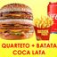 1 X QUARTETO + BATATA P + COCA LATA