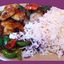 King Prawn & Black Bean Sauce with Boiled Rice