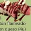 95. Atún flameado con queso 4u