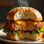 Honey & mustard crispy chicken burger