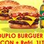 2 DUPLO BURGER BACON + REFRI 1 LITRO