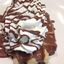 Gofre con helado y chocolate