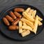 Cocktail Sausages (8) & Chips