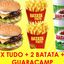 2 X TUDO + 2 BATATA + 2 GUARACAMP