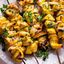 Brochettes poulet, miel, moutarde