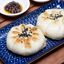 9230. gebratene Baozi mit Pak Choi 素菜煎飽 ⓥ vegan (3 Stück)