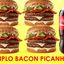 4 DUPLO BACON PICANHA + COCA 2 LT