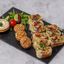 Falafel sushi schotel