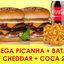 2 MEGA PICANHA + BATATA C/ CHEDDAR + COCA 2 LT