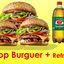 3 TOP BURGUER + REFRI  1 LITRO
