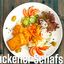 Salatplatte mit gebackenem Schafskäse