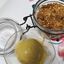 Crumble di pere con gelato alla crema - NO ASPORTO- SENZA GLUTINE - contiene frutta a guscio